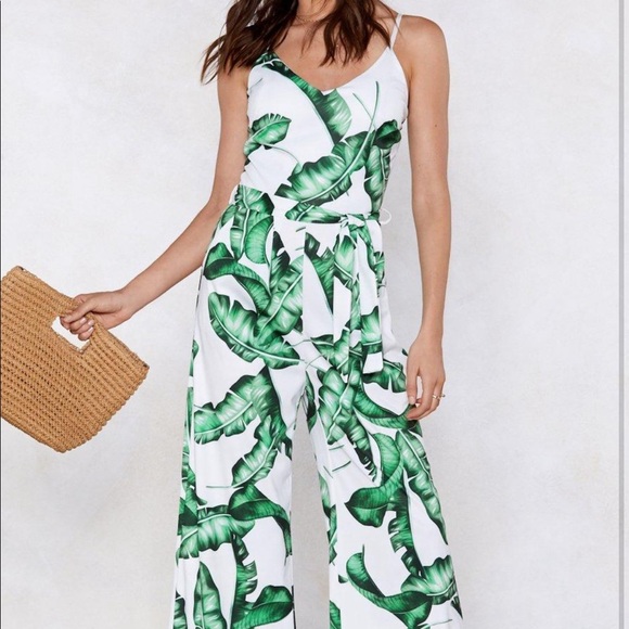 Nasty Gal Plant Wait Palm Jumpsuit - Picture 2 of 2